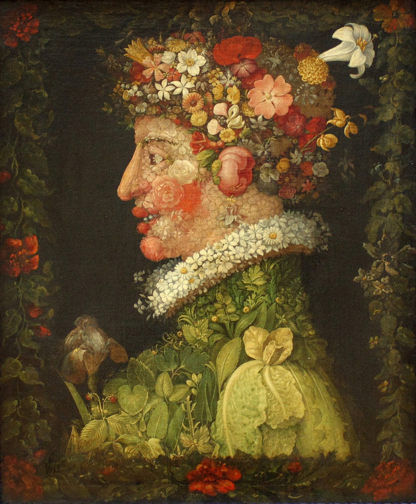 Detail of Spring, 1573 by Giuseppe Arcimboldo