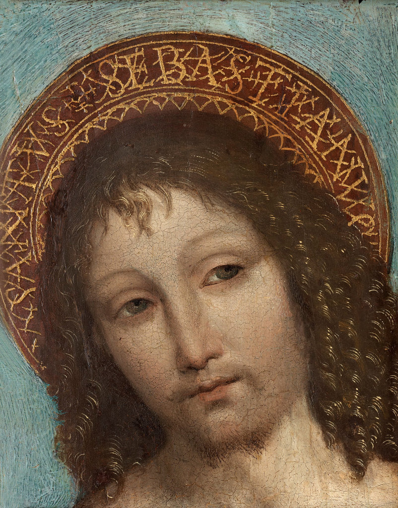 Detail of Saint Sebastian by Ambrogio Bergognone