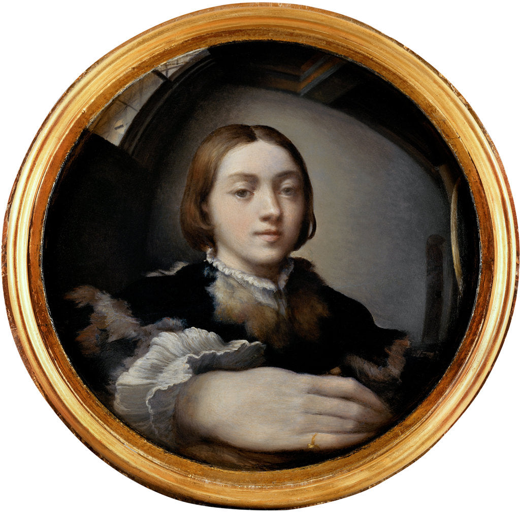 Self-Portrait in a Convex Mirror, ca 1524 by Parmigianino