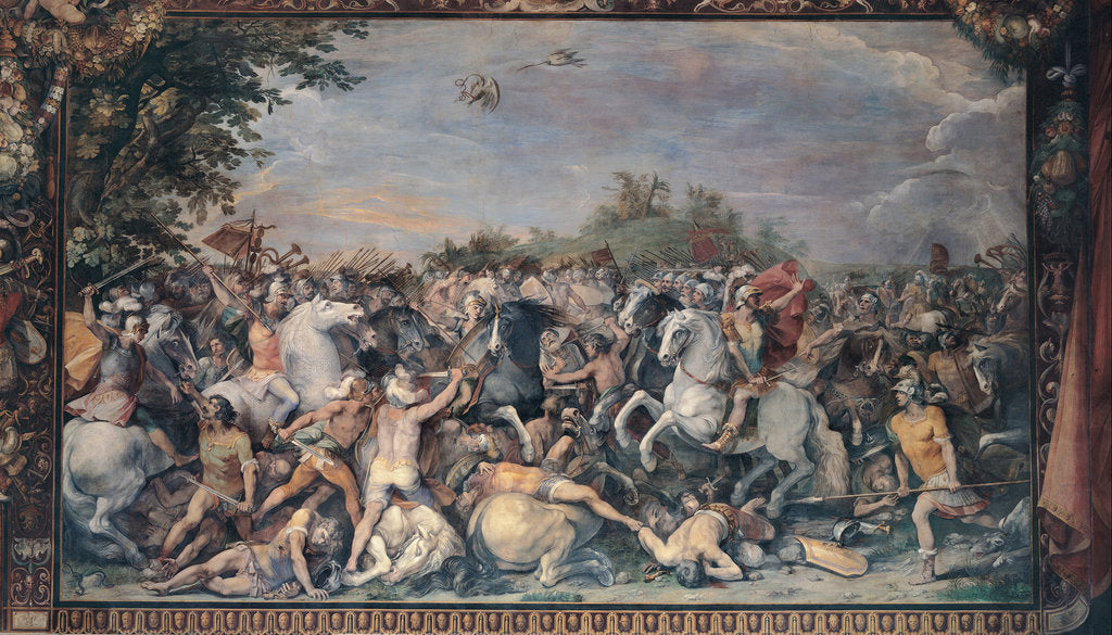 Detail of Battle against the inhabitants of Veii and Fidenae, 1598-1599 by Giuseppe Cesari