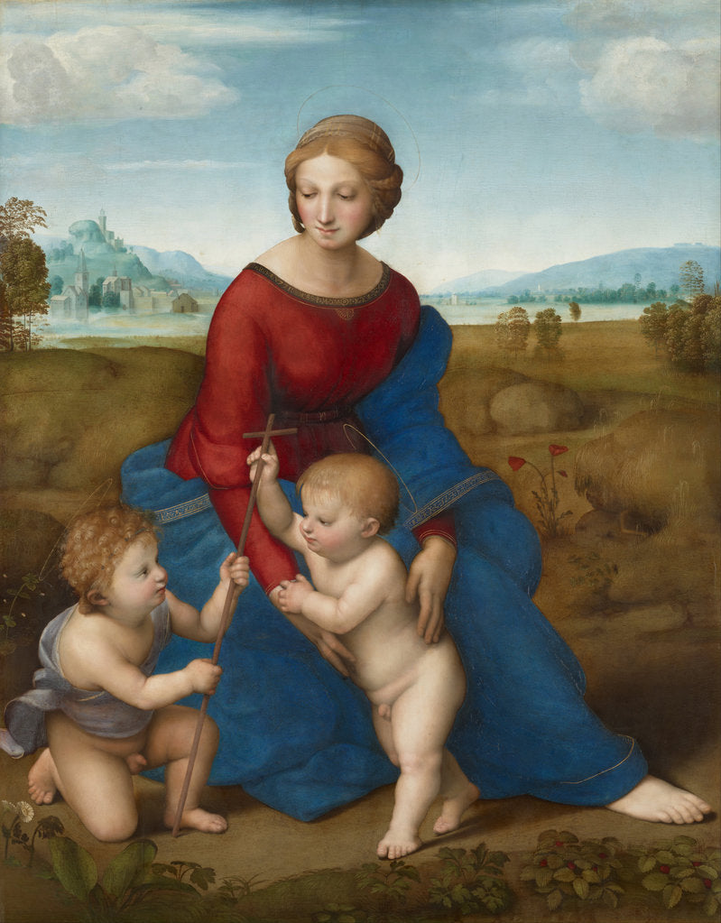 Detail of Madonna in the Meadow, ca 1506 by Raphael