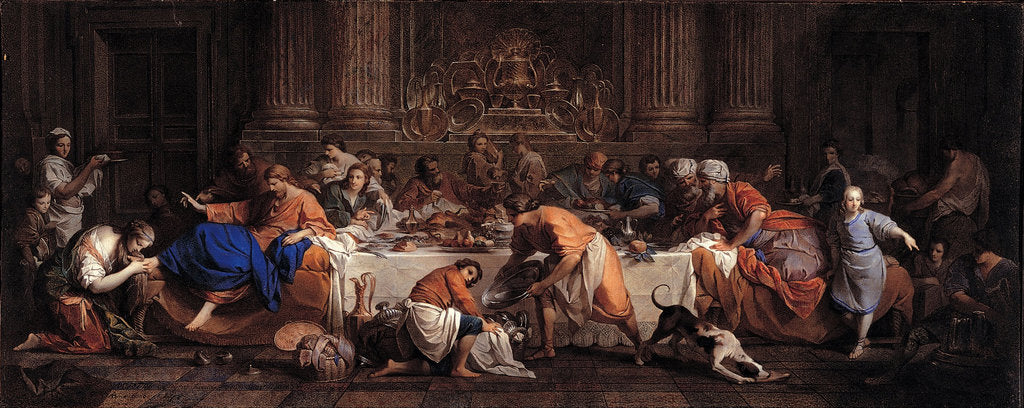 Detail of Feast in the House of Simon the Pharisee, ca 1748 by Maria Felice Tibaldi-Subleyras