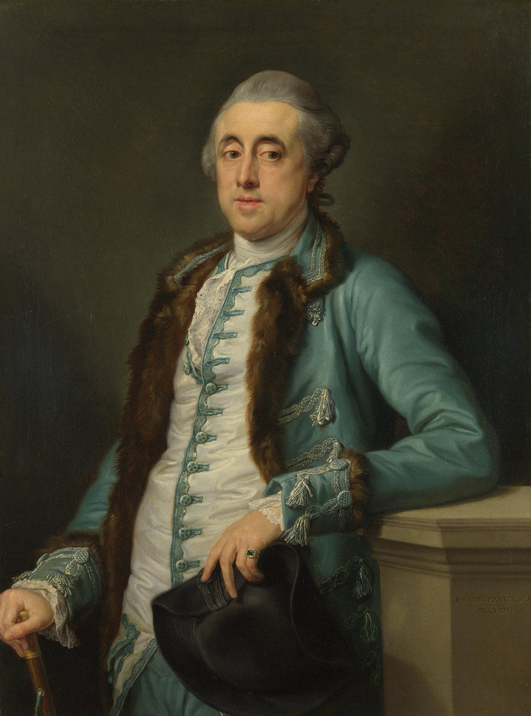 Detail of Portrait of John Scott (?) of Banks Fee, 1774 by Pompeo Girolamo Batoni
