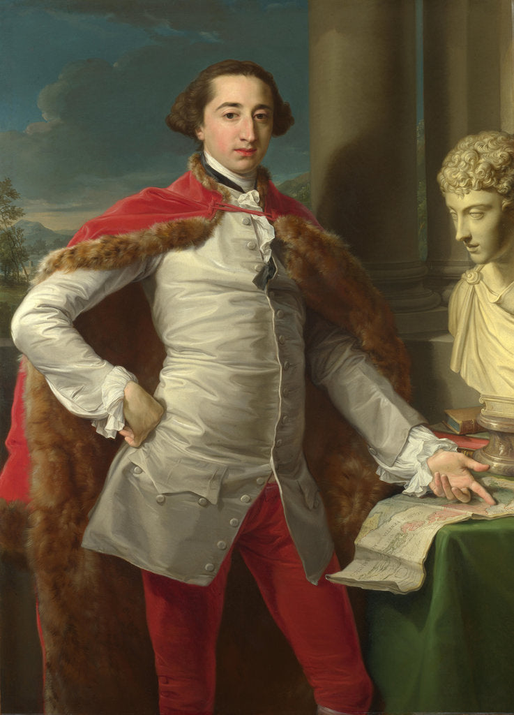 Detail of Portrait of Richard Milles of Nackington, 1760s by Pompeo Girolamo Batoni