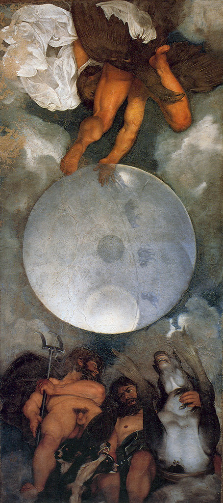 Detail of Jupiter, Neptune and Pluto, ca. 1597 by Michelangelo Caravaggio