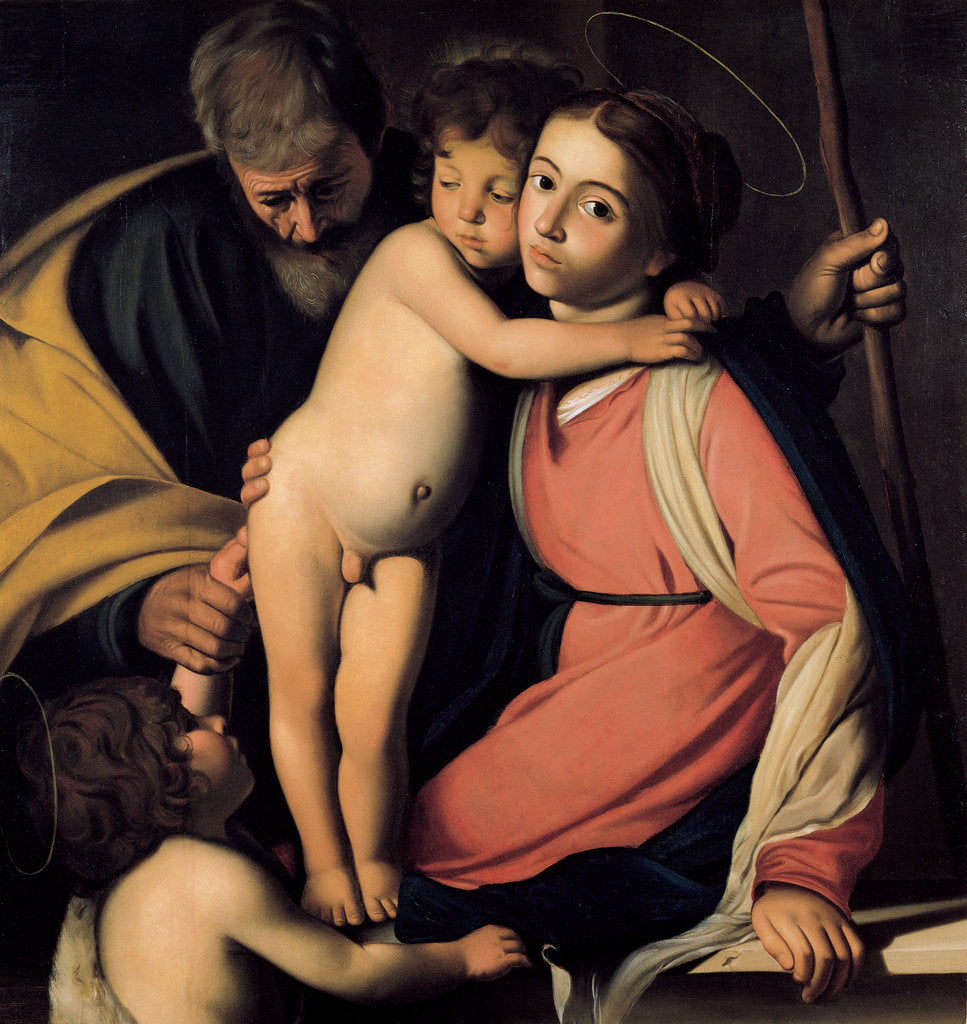 Detail of The Holy Family with John the Baptist as a Boy, Early 17th cen by Michelangelo Caravaggio