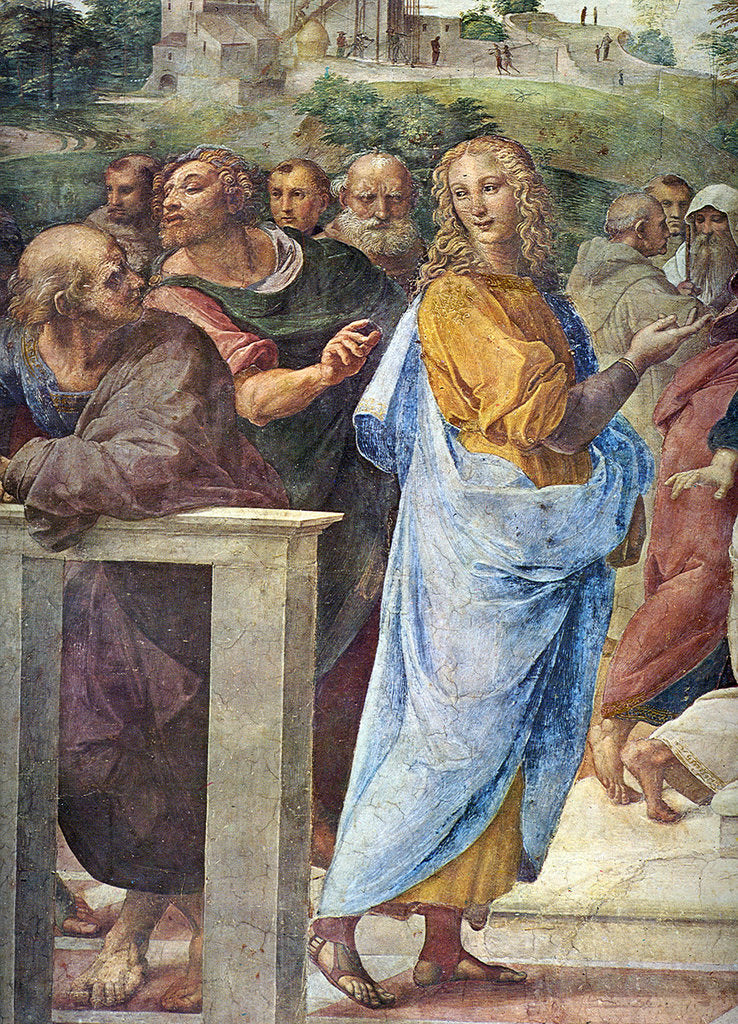 Detail of Disputa. Detail: Architect Bramante and Francesco Maria Della Rovere (right), 1509 by Raphael