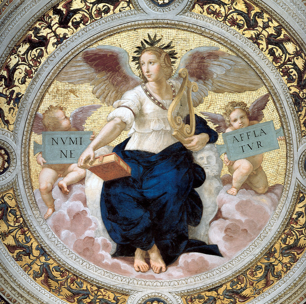 Detail of The Poetry. Stanza della Segnatura, 1508 by Raphael