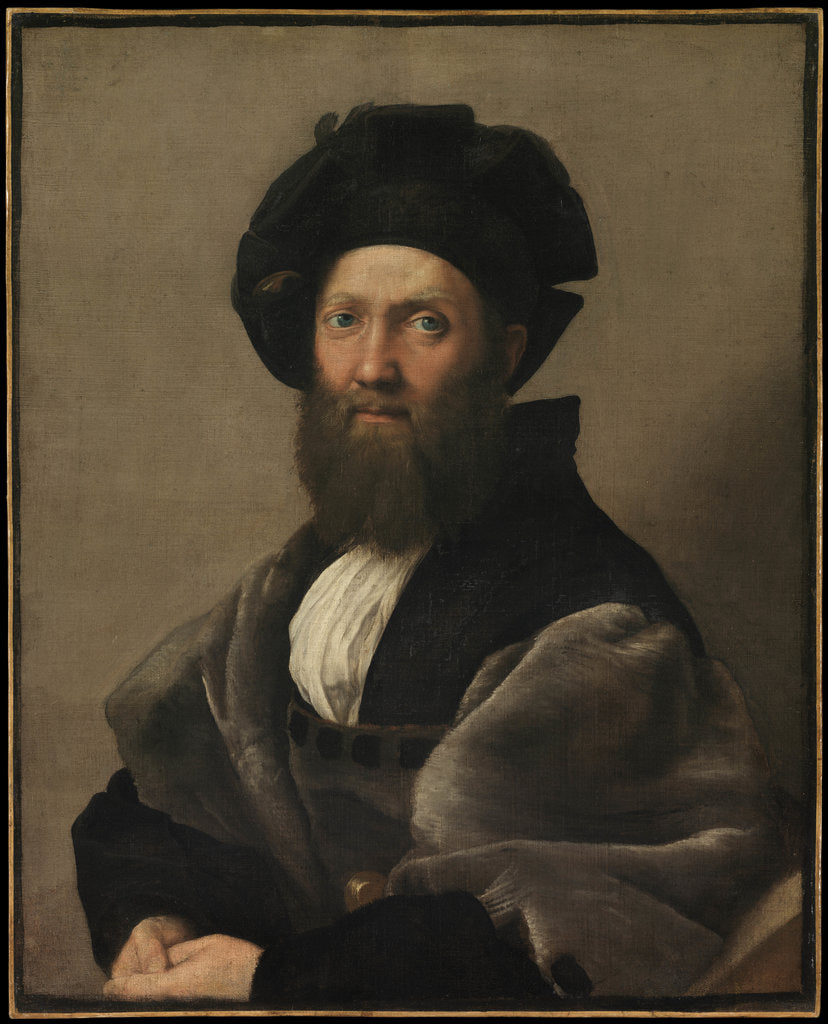 Detail of Portrait of Baldassare Castiglione, ca 1515 by Raphael