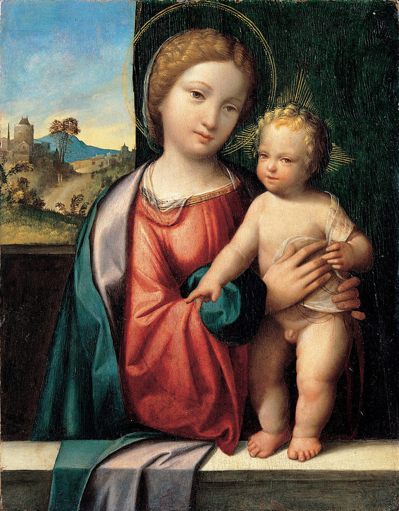 Detail of Madonna with the Child, 1512 by Benvenuto Tisi da Garofalo