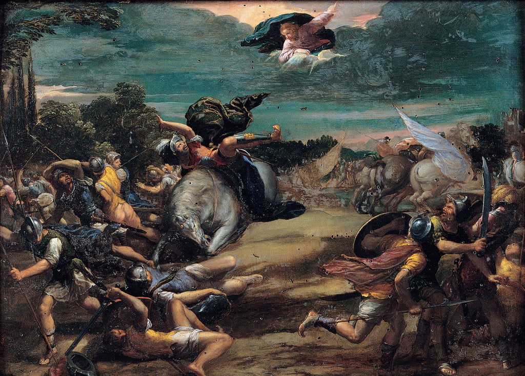 Detail of The Conversion on the Way to Damascus, 1590-1595 by Ippolito Scarsellino