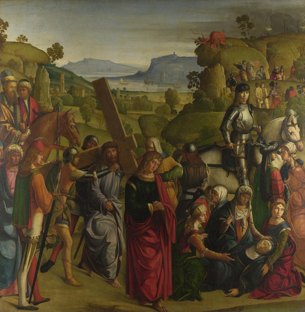 Detail of Christ carrying the Cross and the Virgin Mary Swooning, c. 1501 by Boccaccio Boccaccino