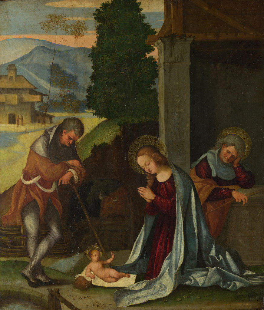 Detail of The Nativity, c. 1505 by Ludovico Mazzolino
