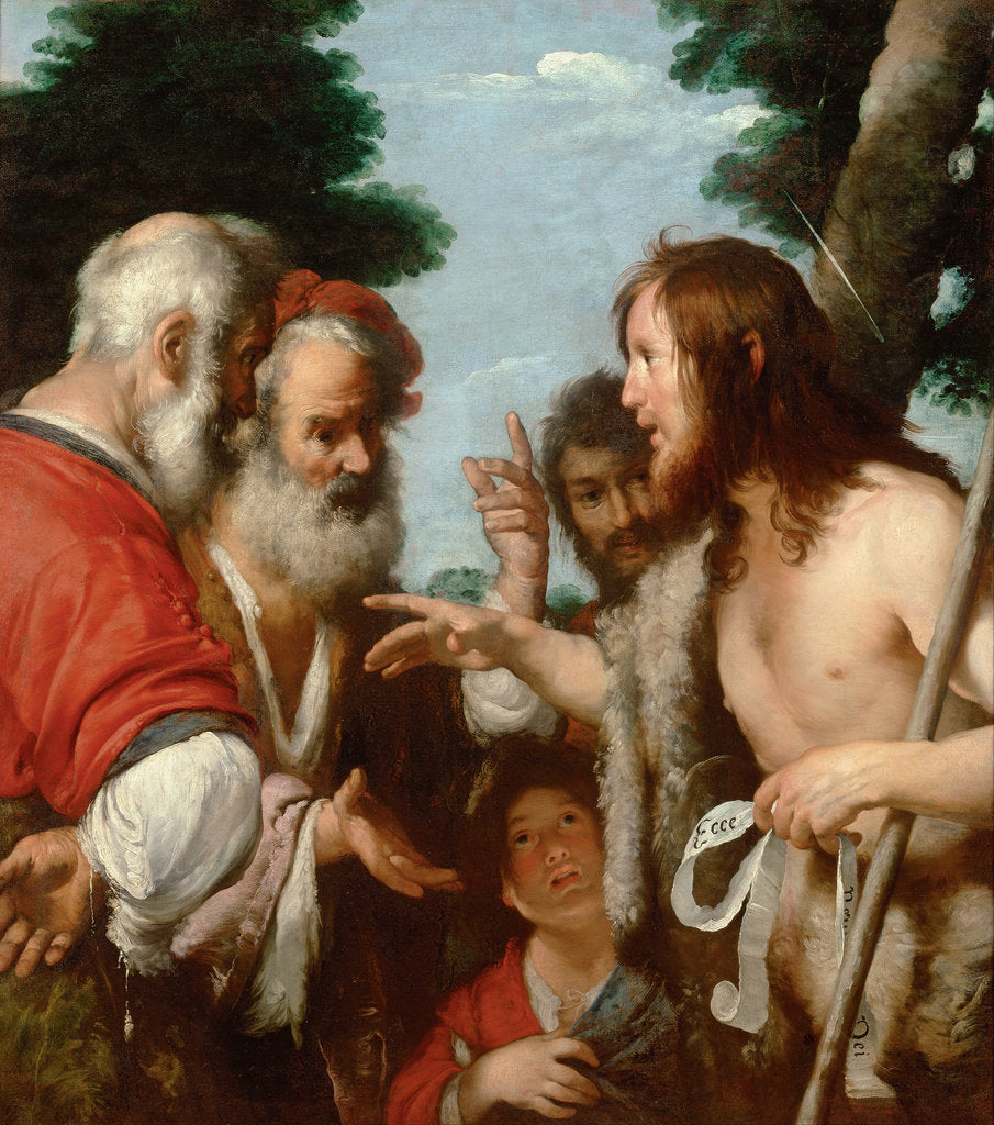 Detail of The Sermon of Saint John the Baptist, c. 1644 by Bernardo Strozzi