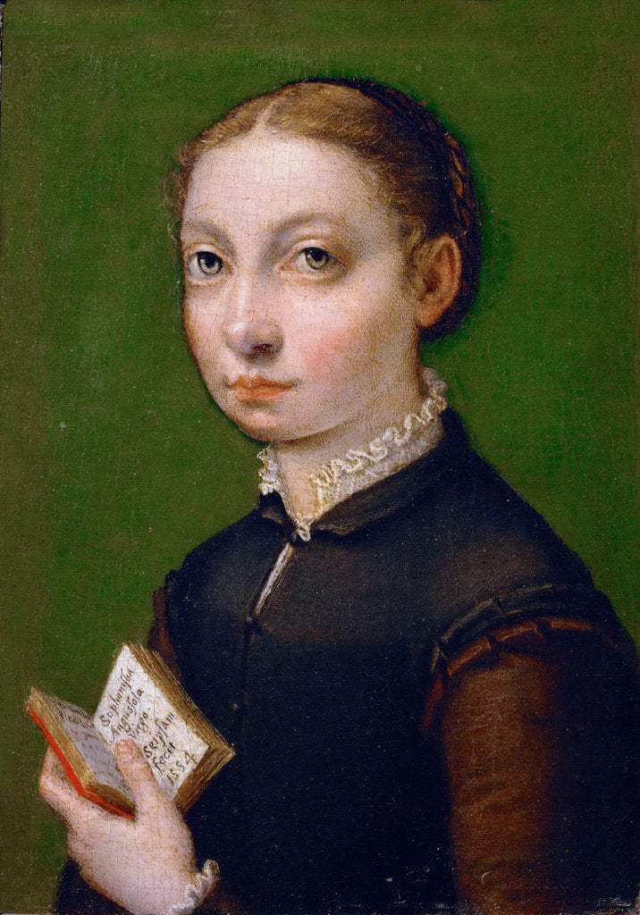 Detail of Self-Portrait, 1554 by Sofonisba Anguissola
