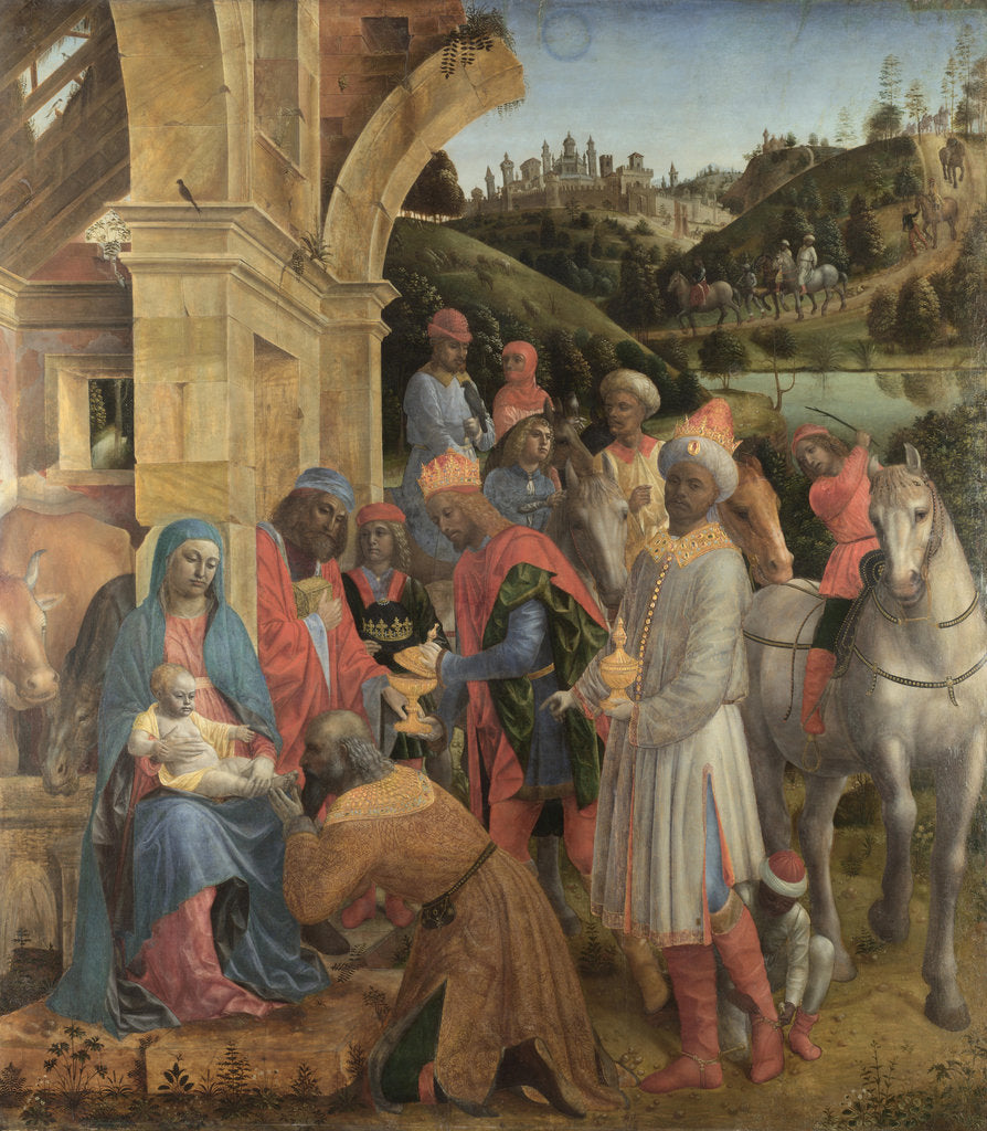Detail of The Adoration of the Kings, c. 1500 by Vincenzo Foppa