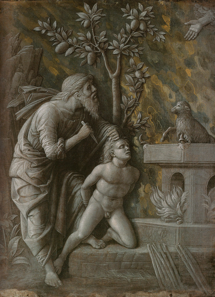 Detail of The Sacrifice of Isaac, c.1490-1495 by Andrea Mantegna