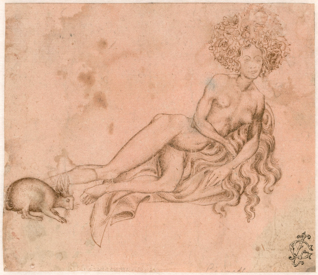 Detail of Allegory of Luxuria, ca 1426 by Antonio Pisanello