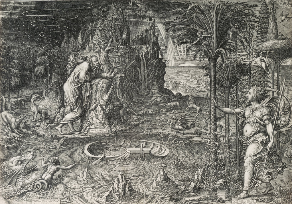 Detail of The Allegory of Life (The Dream of Raphael), 1561 by Giorgio Ghisi