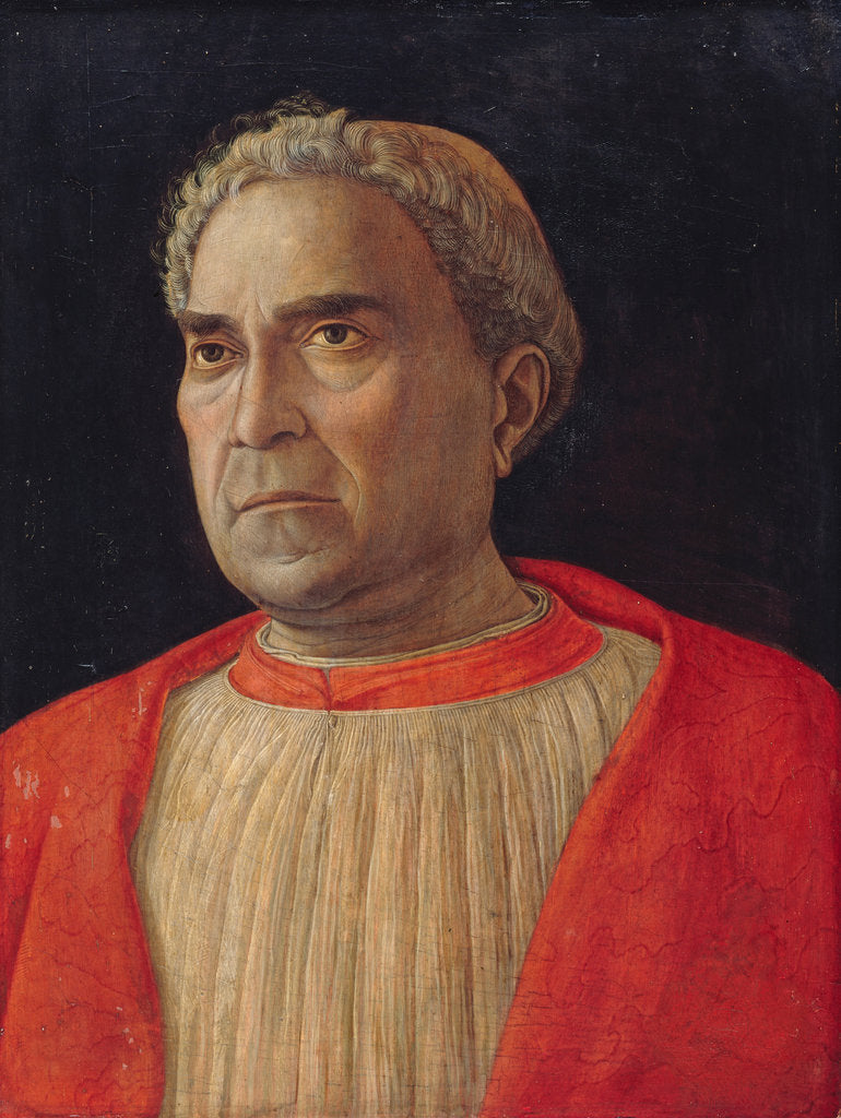 Detail of Cardinal Lodovico Trevisano, ca 1459 by Andrea Mantegna