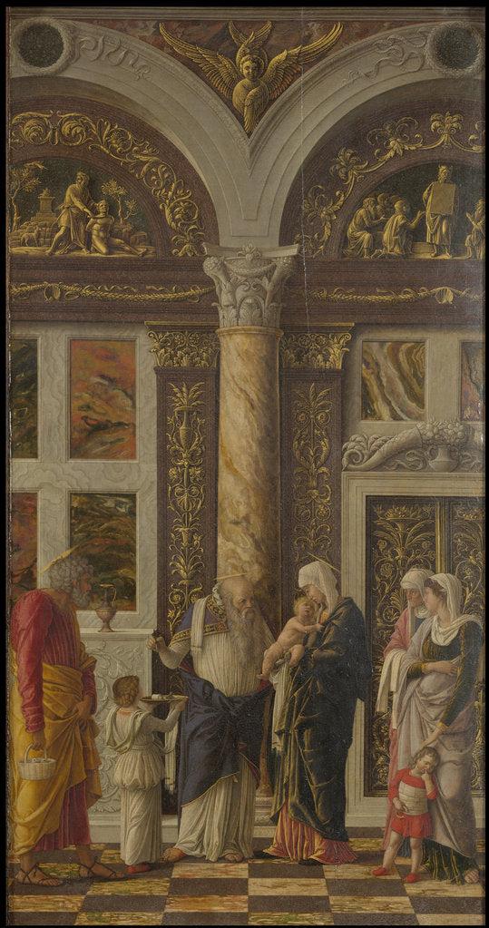 Detail of The Circumcision (Trittico degli uffizi (Uffizi Tryptich), right panel), ca 1463-1464 by Andrea Mantegna