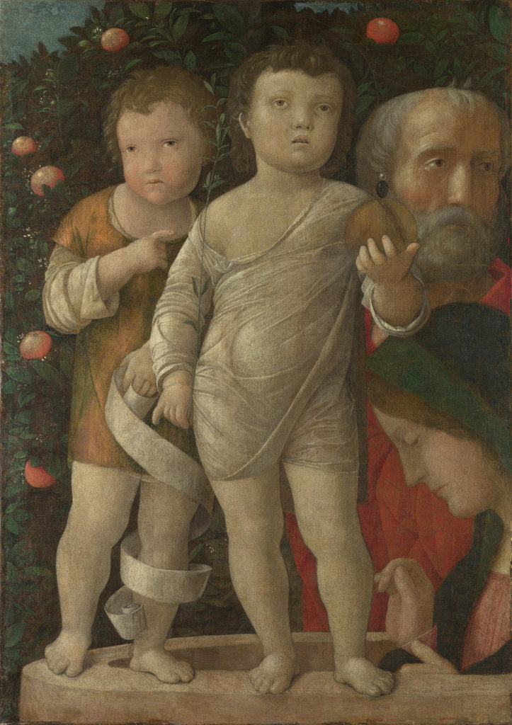 Detail of The Holy Family with Saint John, c. 1500 by Andrea Mantegna
