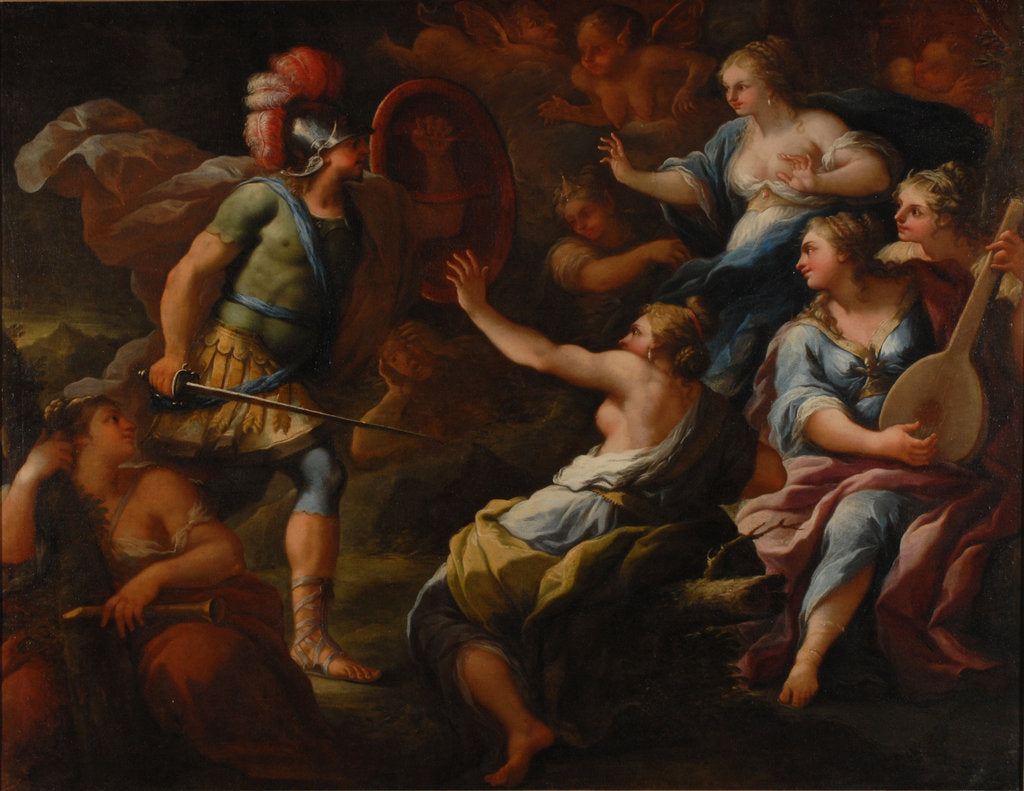 Detail of Achilles Discovered by Ulysses Among the Daughters of Lycomedes at Skyros by Paolo De Matteis