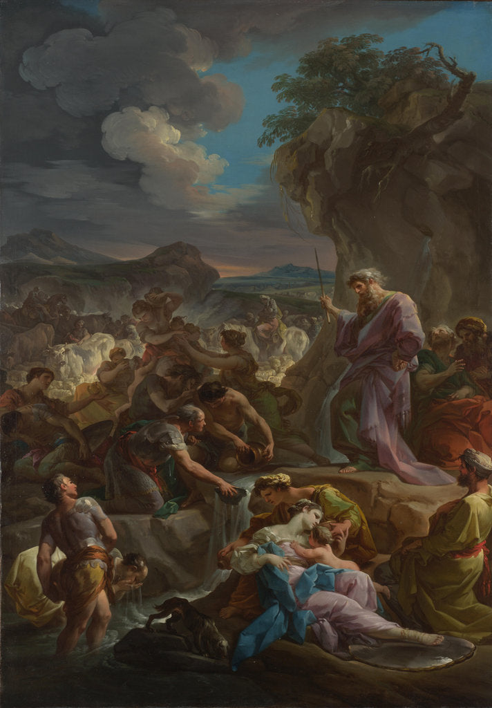 Detail of Moses striking the Rock, 1744 by Corrado Giaquinto