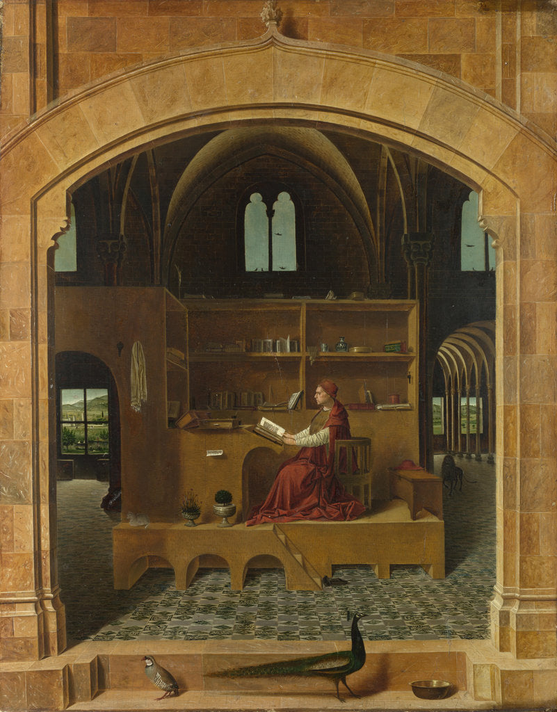 Detail of Saint Jerome in his Study, ca 1475 by Antonello da Messina