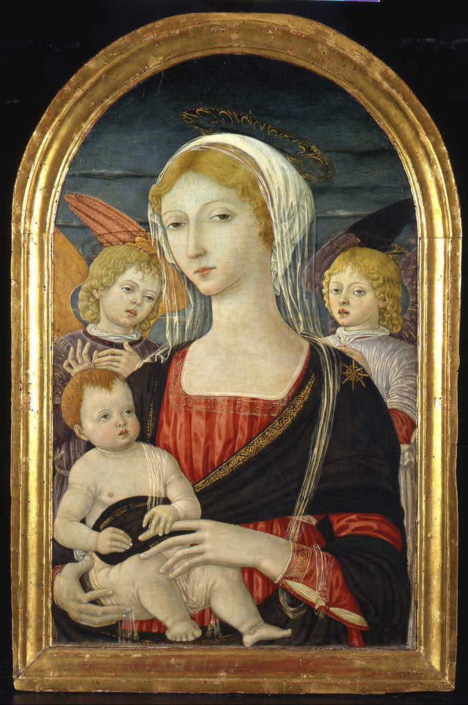 Detail of Madonna with Child and Angels, ca 1470 by Matteo di Giovanni