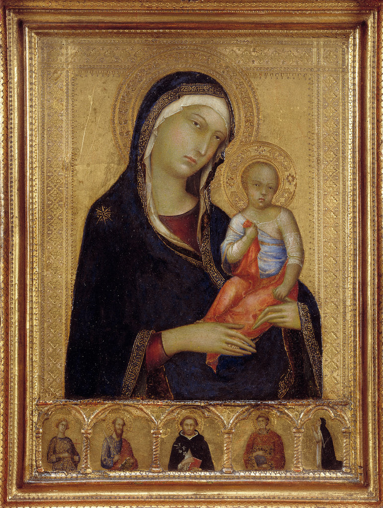 Detail of Virgin and Child, c. 1324-1325 by Simone di Martini