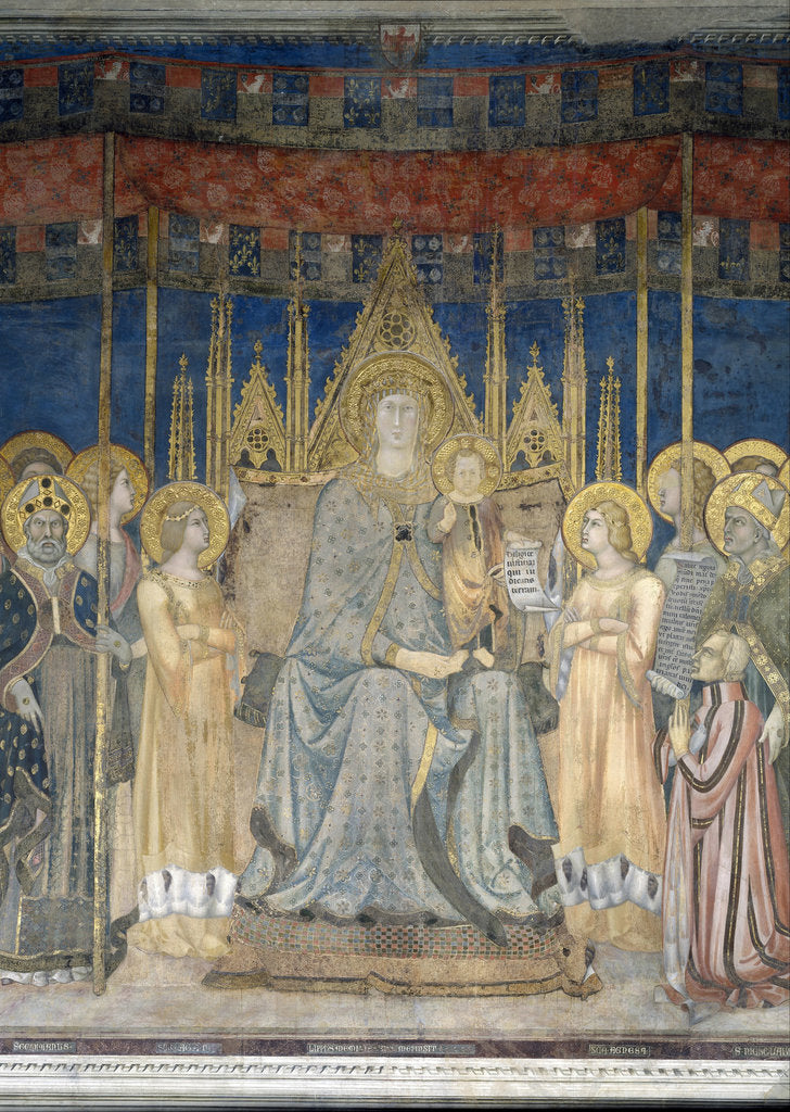 Detail of Maestà, 1317 by Lippo Memmi