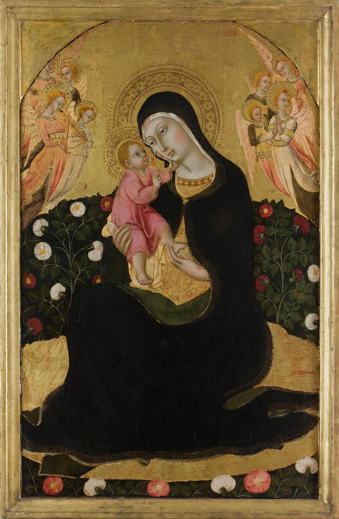 Detail of The Virgin and Child with Angels (Madonna of Humility), Mid of the 15th cen by Sano di Pietro