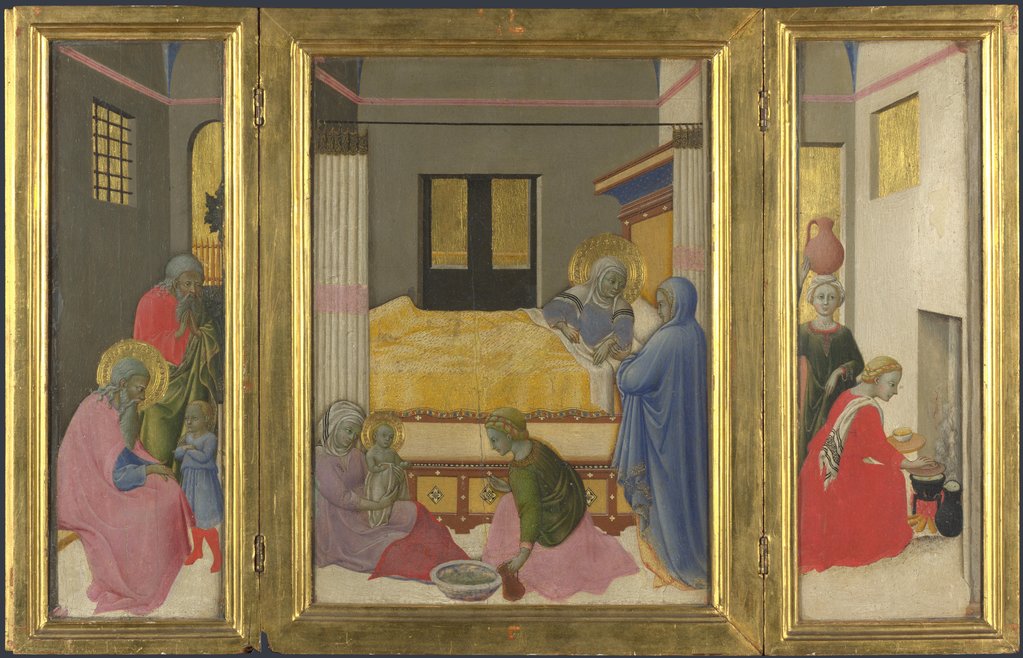 Detail of The Birth of the Virgin, c. 1440 by Master of the Osservanza Triptych