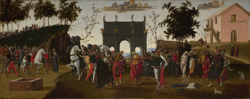 Detail of The Story of Griselda. Part I: Marriage, c.1490-1495 by Master of the Story of Griselda