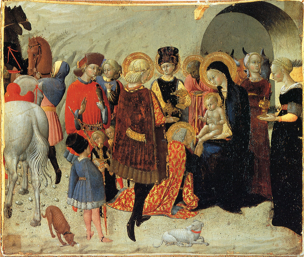 Detail of The Adoration of the Magi, ca 1435 by Sassetta