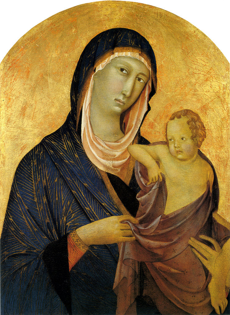 Detail of Madonna and Child, ca 1320 by Segna di Bonaventura