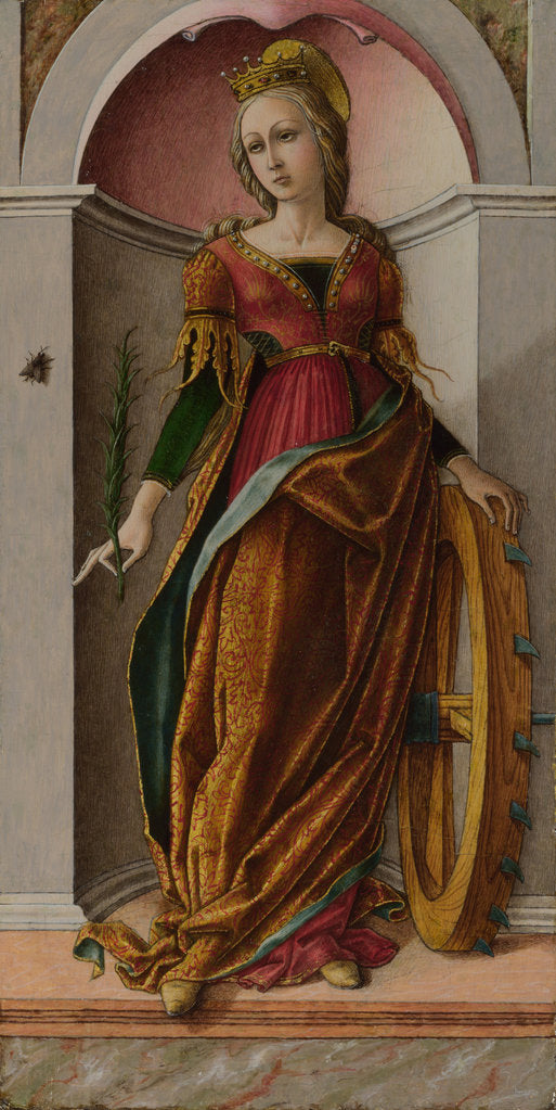 Detail of Saint Catherine of Alexandria, c. 1492 by Carlo Crivelli