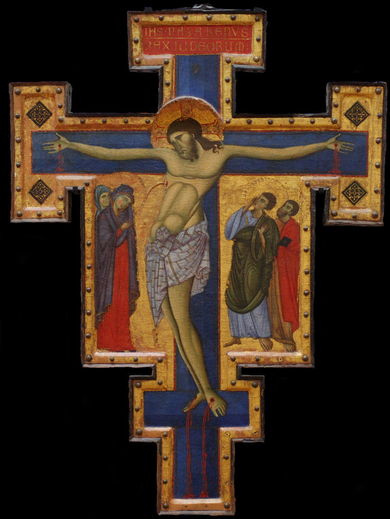 Detail of Crusifix, c. 1260-1270 by (Maestro di San Francesco) Master of Saint Francis
