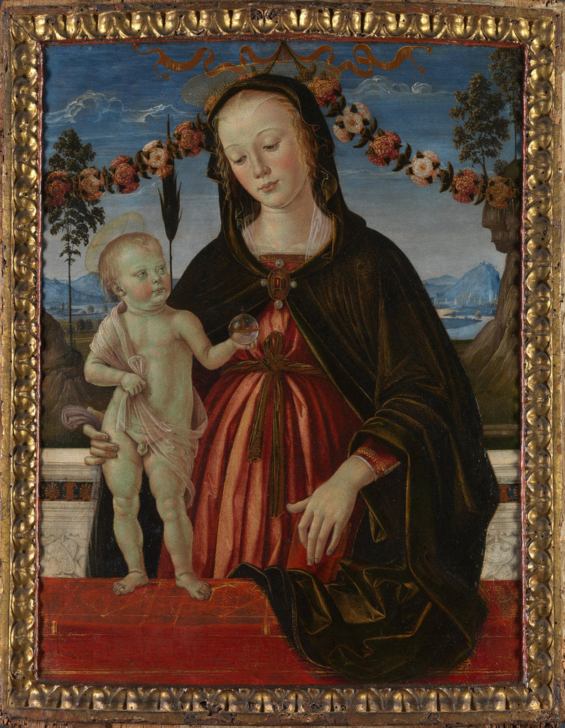 Detail of The Virgin and Child, c. 1473 by Fiorenzo di Lorenzo