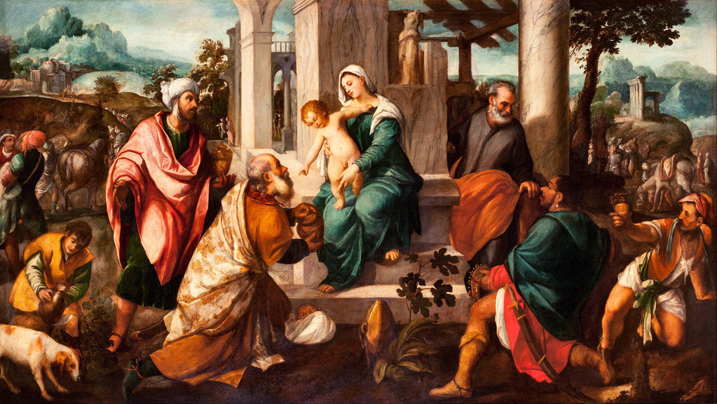 Detail of The Adoration of the Magi, Early16th cen by Bonifacio Veronese