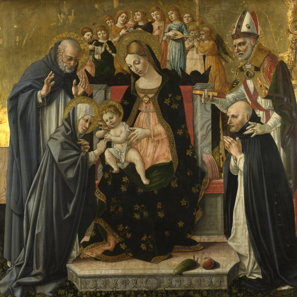 Detail of The Mystic Marriage of Saint Catherine of Siena, c.1490-1495 by Lorenzo d'Alessandro