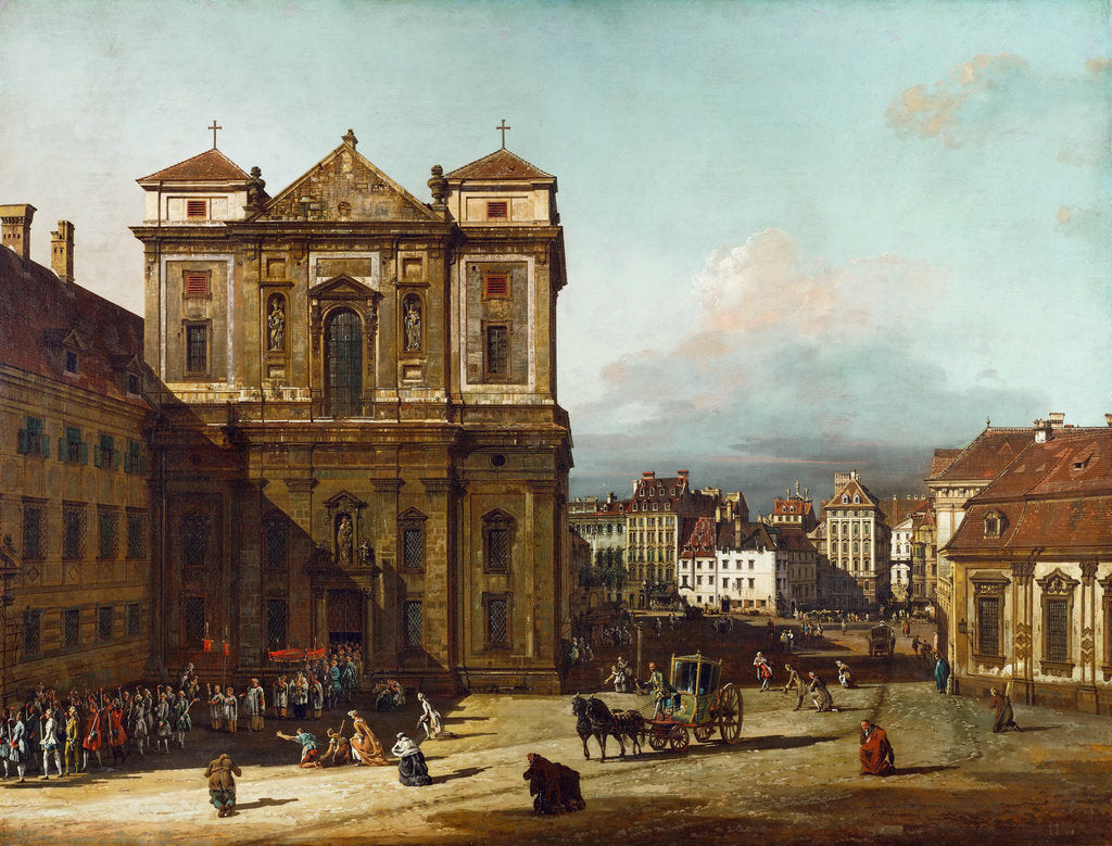 Detail of The Freyung iin Vienna, from the Northwest, Between 1758 and 1761 by Bernardo Bellotto