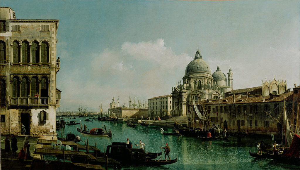 Detail of View of the Grand Canal and the Punta della Dogana, ca 1743 by Bernardo Bellotto