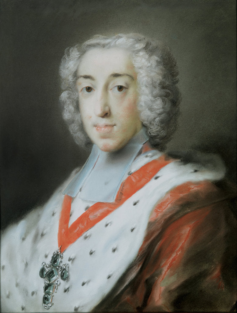 Detail of Clemens August of Bavaria, 1727 by Rosalba Giovanna Carriera