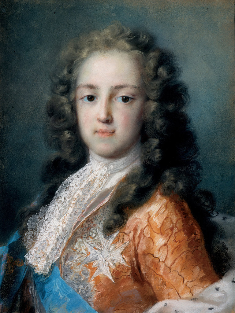 Detail of Louis XV of France as Dauphin, 1720-1721 by Rosalba Giovanna Carriera