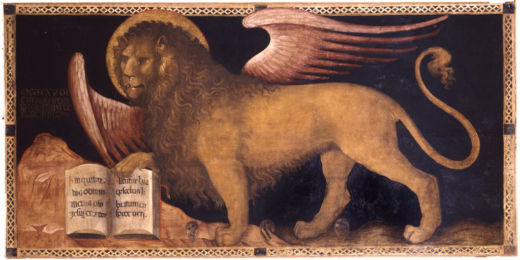 Detail of The Lion of Saint Mark by Jacobello del Fiore