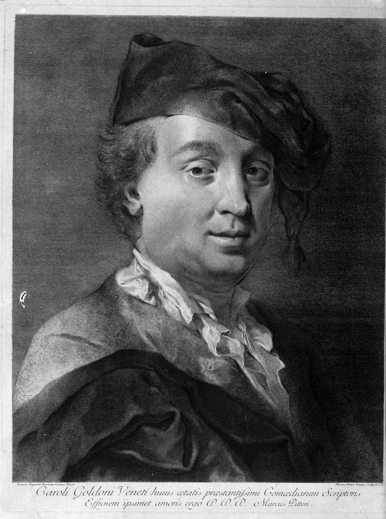 Detail of Carlo Goldoni, Mid of the 18th cen by Gian Battista Piazzetta