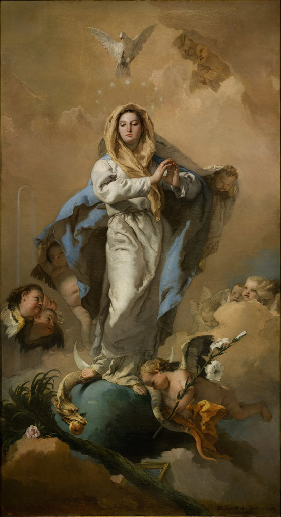 Detail of The Immaculate Conception of the Virgin, 1767-1768 by Giambattista Tiepolo