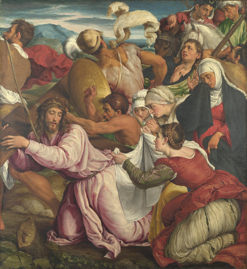 Detail of The Way to Calvary, ca 1545 by Jacopo il vecchio Bassano